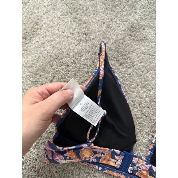 J.crew Women’s Painted Floral Block Print Bikini Sz S - Picture 5 of 7